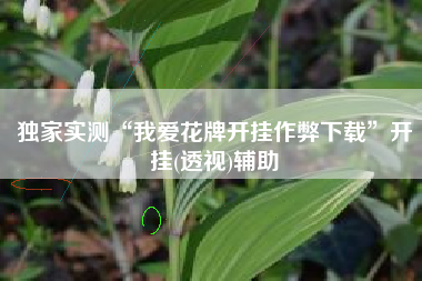 独家实测“我爱花牌开挂作弊下载	”开挂(透视)辅助
