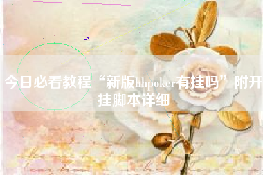 今日必看教程“新版hhpoker有挂吗”附开挂脚本详细