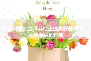 教程分享“边锋斗地主提高好牌几率	”(原来确实是有挂)