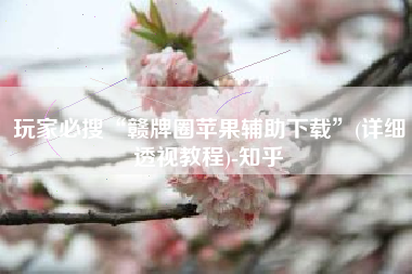 玩家必搜“赣牌圈苹果辅助下载	”(详细透视教程)-知乎