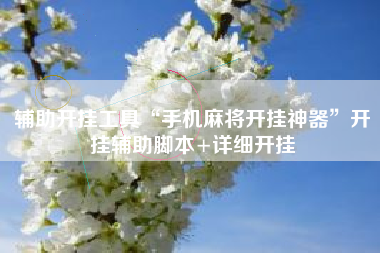 辅助开挂工具“手机麻将开挂神器”开挂辅助脚本+详细开挂