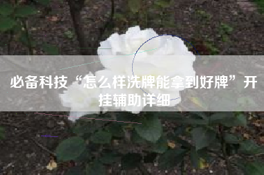 必备科技“怎么样洗牌能拿到好牌	”开挂辅助详细
