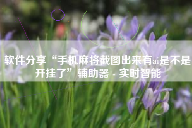 软件分享“手机麻将截图出来有ai是不是开挂了”辅助器 - 实时智能
