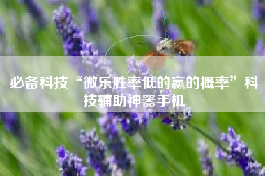必备科技“微乐胜率低的赢的概率”科技辅助神器手机