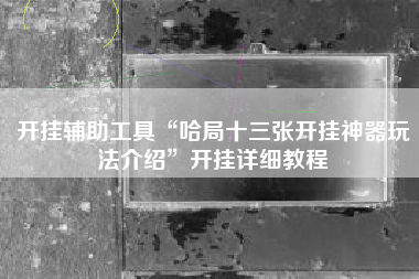 开挂辅助工具“哈局十三张开挂神器玩法介绍”开挂详细教程