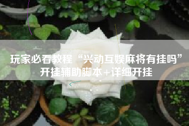 玩家必看教程“兴动互娱麻将有挂吗	”开挂辅助脚本+详细开挂