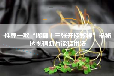推荐一款“嘟嘟十三张开挂教程	”揭秘透视辅助万能挂用法