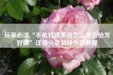 玩家必读“手机打牌系统怎么才会给发好牌”详细分享装挂步骤教程