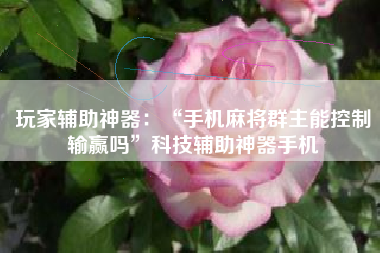 玩家辅助神器：“手机麻将群主能控制输赢吗”科技辅助神器手机