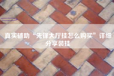 真实辅助“先锋大厅挂怎么购买	”详细分享装挂