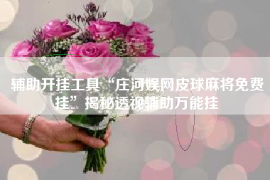 辅助开挂工具“庄河娱网皮球麻将免费挂”揭秘透视辅助万能挂