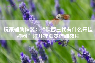 玩家辅助神器：“陕西三代有什么开挂神器	”附开挂脚本详细教程