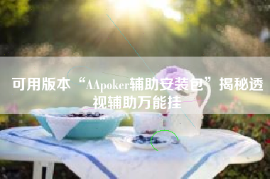 可用版本“AApoker辅助安装包	”揭秘透视辅助万能挂