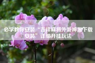 必学教你安装“吉祥麻将外卦神器下载安装”详细开挂玩法