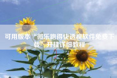 可用版本“微乐跑得快透视软件免费下载	”开挂详细教程