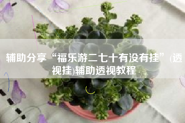 辅助分享“福乐游二七十有没有挂”(透视挂)辅助透视教程