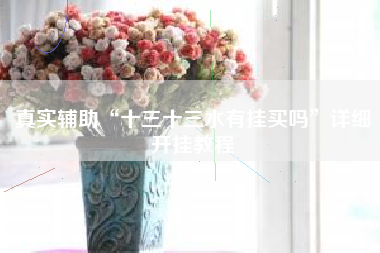 真实辅助“十三十三水有挂买吗	”详细开挂教程