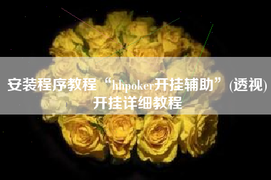 安装程序教程“hhpoker开挂辅助”(透视)开挂详细教程