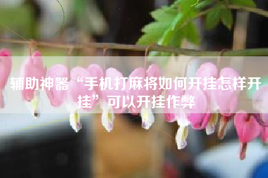 辅助神器“手机打麻将如何开挂怎样开挂”可以开挂作弊