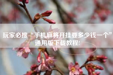 玩家必搜“手机麻将开挂要多少钱一个”通用版下载教程!