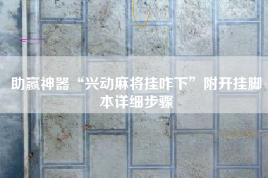 助赢神器“兴动麻将挂咋下”附开挂脚本详细步骤