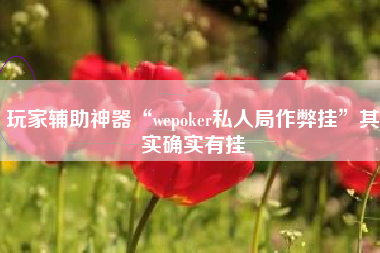 玩家辅助神器“wepoker私人局作弊挂	”其实确实有挂