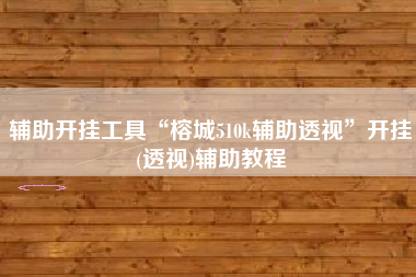 辅助开挂工具“榕城510k辅助透视”开挂(透视)辅助教程