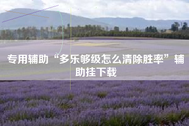 专用辅助“多乐够级怎么清除胜率	”辅助挂下载