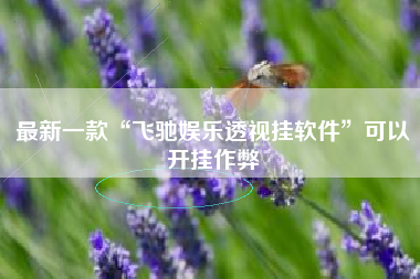 最新一款“飞驰娱乐透视挂软件”可以开挂作弊