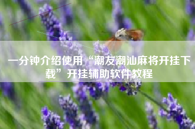 一分钟介绍使用“潮友潮汕麻将开挂下载”开挂辅助软件教程